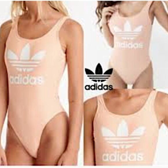 Adidas One Piece Open Back Swim Suit (S) - Picture 5 of 5